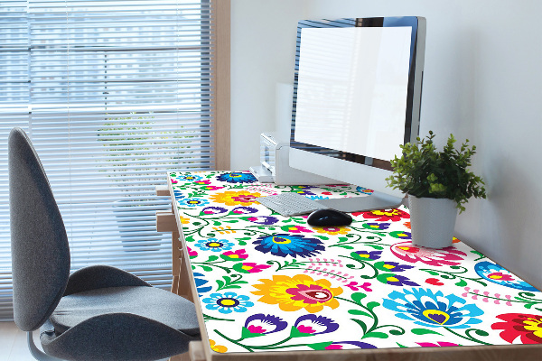 Sous main de bureau art folklorique