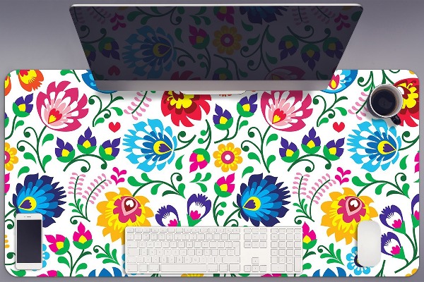 Sous main de bureau art folklorique
