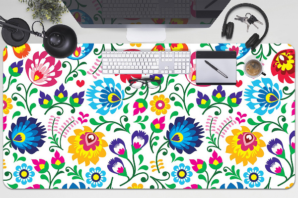 Sous main de bureau art folklorique