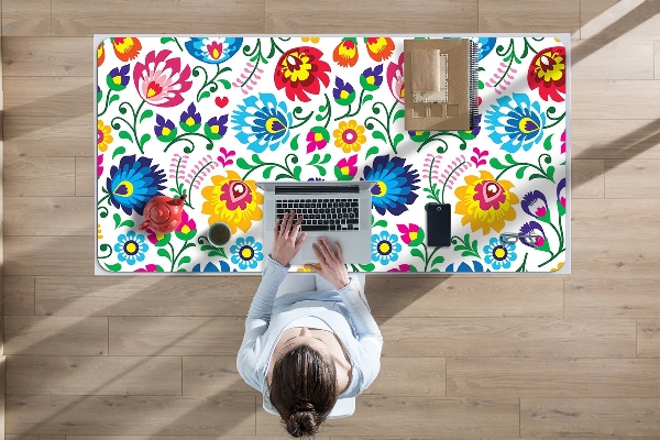Sous main de bureau art folklorique