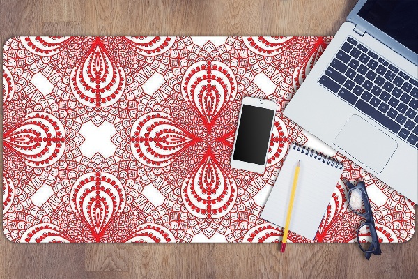 Sous-main bureau Dentelle rouge