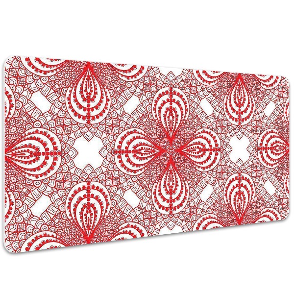Sous-main bureau Dentelle rouge