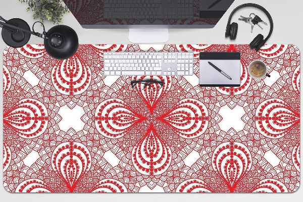 Sous-main bureau Dentelle rouge