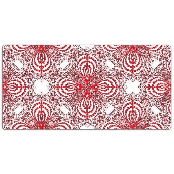 Sous-main bureau Dentelle rouge