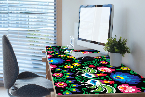 Sous main de bureau art folklorique