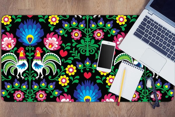 Sous main de bureau art folklorique