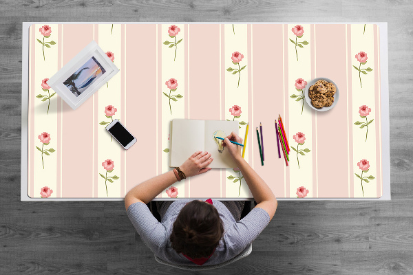Sous main de bureau Des roses
