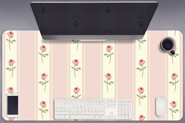 Sous main de bureau Des roses
