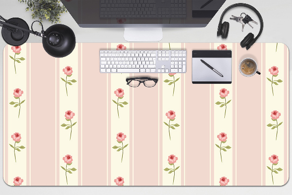 Sous main de bureau Des roses