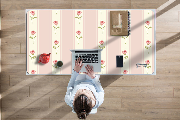 Sous main de bureau Des roses