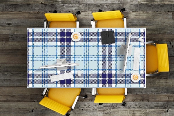 Sous main de bureau Tartan