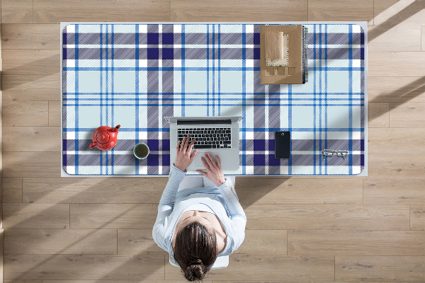 Sous main de bureau Tartan