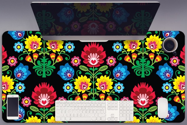 Sous main de bureau art folklorique