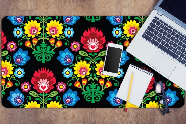 Sous main de bureau art folklorique
