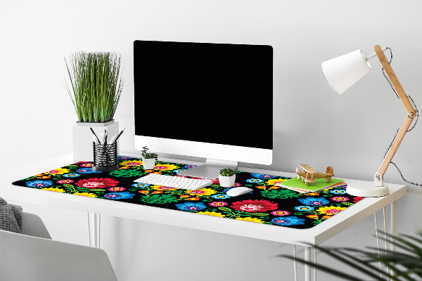 Sous main de bureau art folklorique