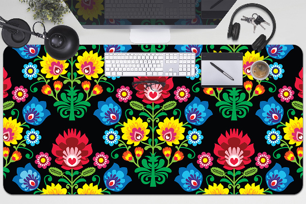 Sous main de bureau art folklorique