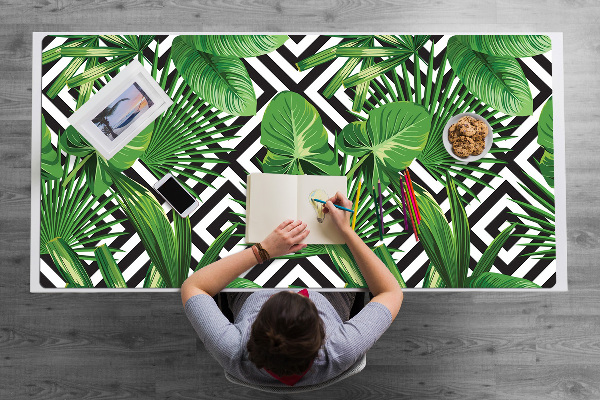 Protège bureau Feuilles tropicales