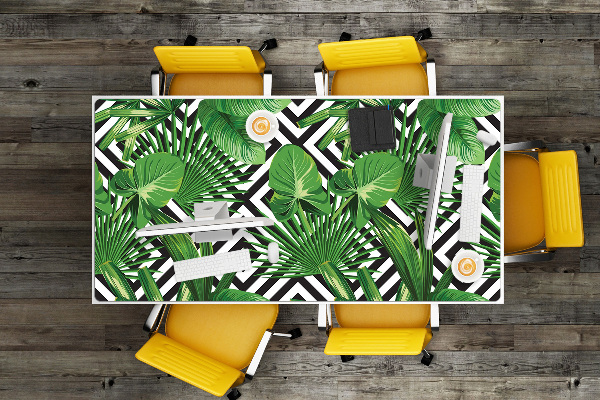 Protège bureau Feuilles tropicales