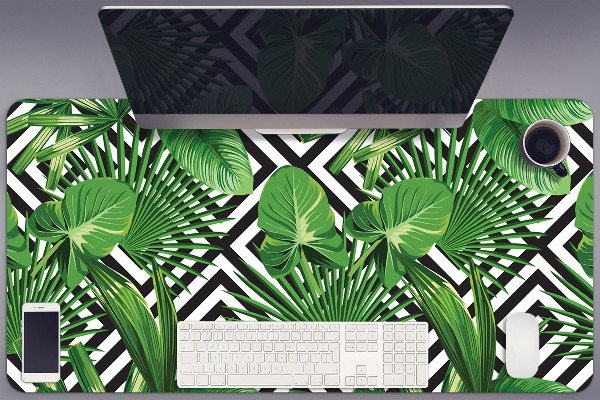 Protège bureau Feuilles tropicales