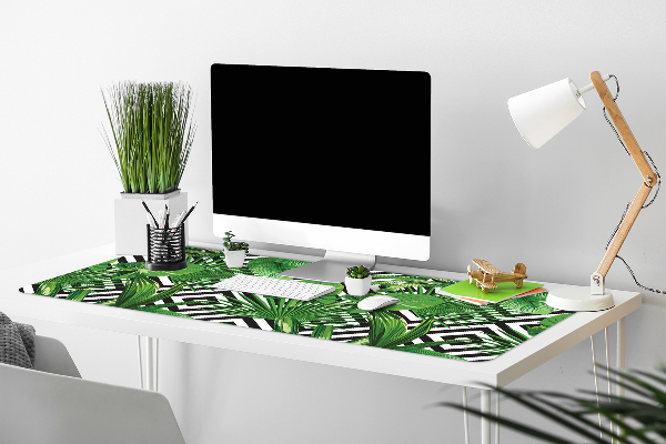 Protège bureau Feuilles tropicales