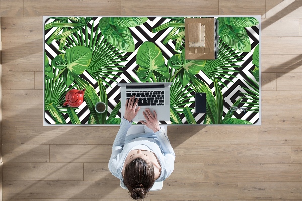 Protège bureau Feuilles tropicales