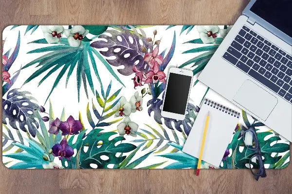 Protège bureau Feuilles tropicales