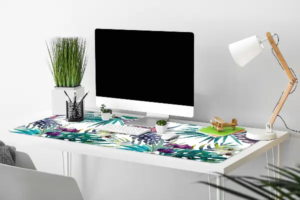 Protège bureau Feuilles tropicales