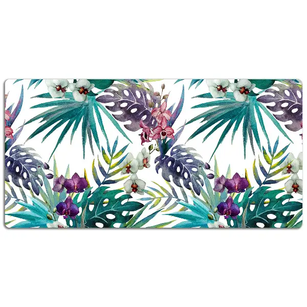 Protège bureau Feuilles tropicales