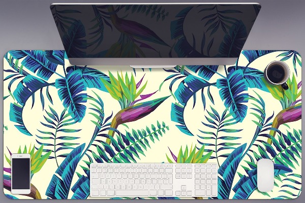 Sous-main bureau Image tropicale
