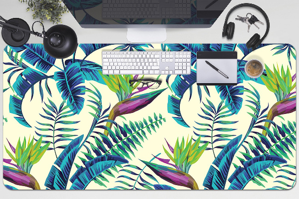 Sous-main bureau Image tropicale