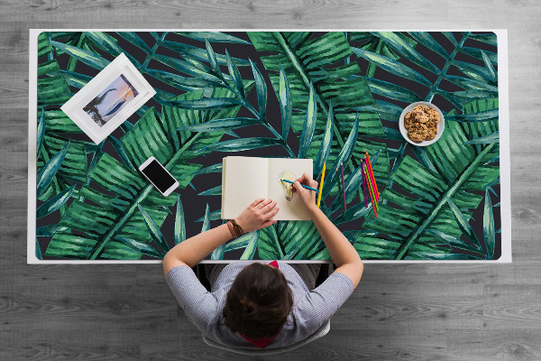 Protège bureau Feuilles tropicales