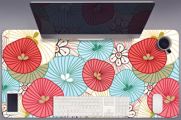 Sous-main bureau Motif floral