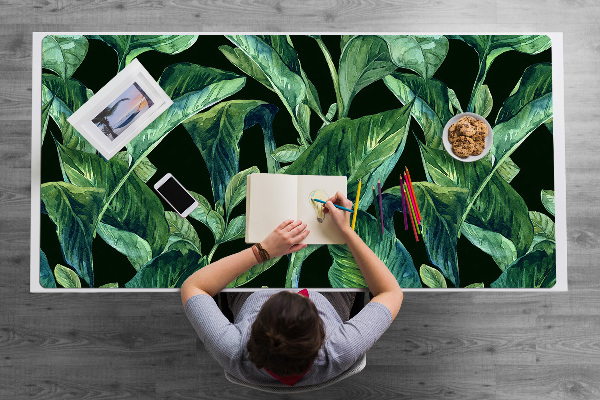 Protège bureau Feuilles tropicales