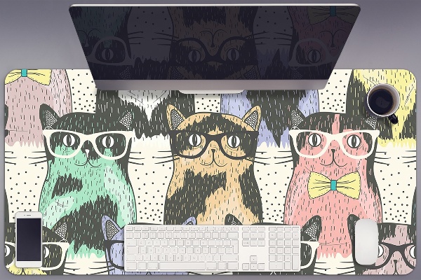 Sous main de bureau Chats