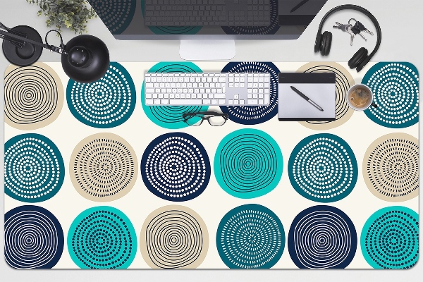 Protège bureau Cercles abstraits