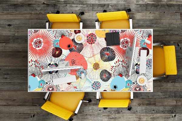 Sous-main bureau Motif floral