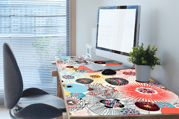 Sous-main bureau Motif floral