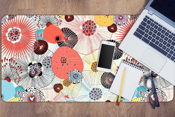 Sous-main bureau Motif floral