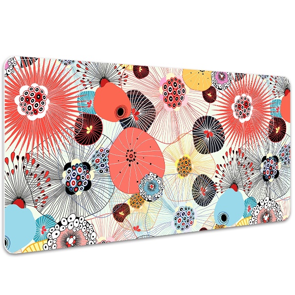 Sous-main bureau Motif floral