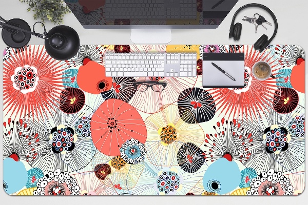 Sous-main bureau Motif floral
