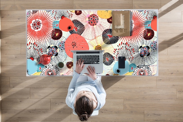 Sous-main bureau Motif floral