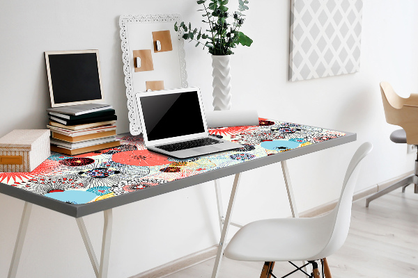 Sous-main bureau Motif floral