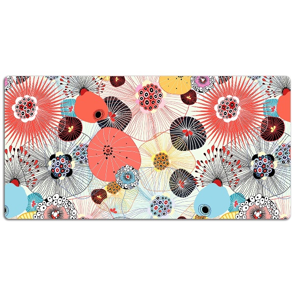 Sous-main bureau Motif floral