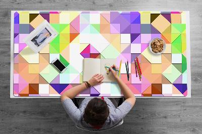 Sous-main bureau Mosaïque colorée