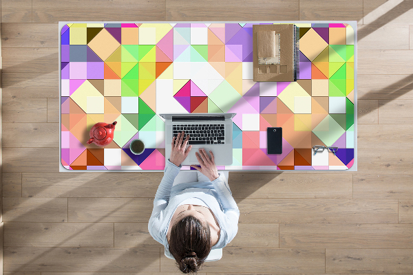 Sous-main bureau Mosaïque colorée