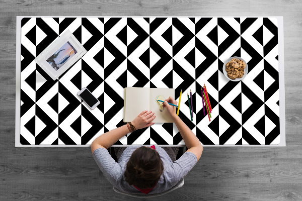 Sous-main bureau Illusion géométrique
