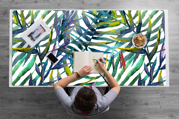 Protège bureau Feuilles exotiques