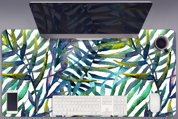 Protège bureau Feuilles exotiques