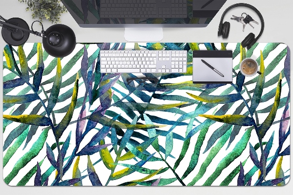 Protège bureau Feuilles exotiques