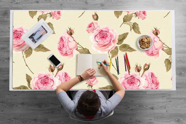 Tapis de bureau Roses anglaises